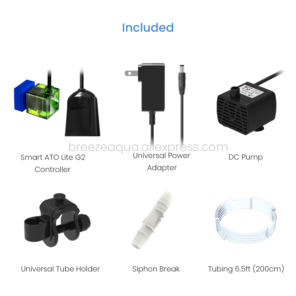 AUTOAQUA Smart ATO Lite G2 SATO-266P 110V-220V Aquarium Auto Top Off System Water Filler Refiller Level Controller with Pump