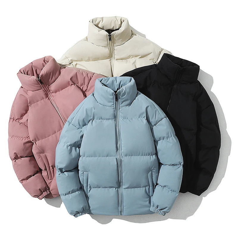2024 Winter Padded Parka Thicken Warm Fashion Streetwear Loose Coat Male Youth In Woman Bubble Autumn Casual Oversize Jacket 241009