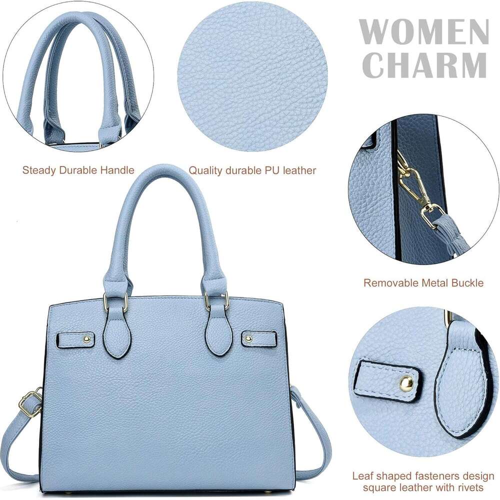 Bag Crossbody Tote Purses for Women Shoulder Handbag PU Leather Top Handle Satchel Bags 95c2 s 71f0