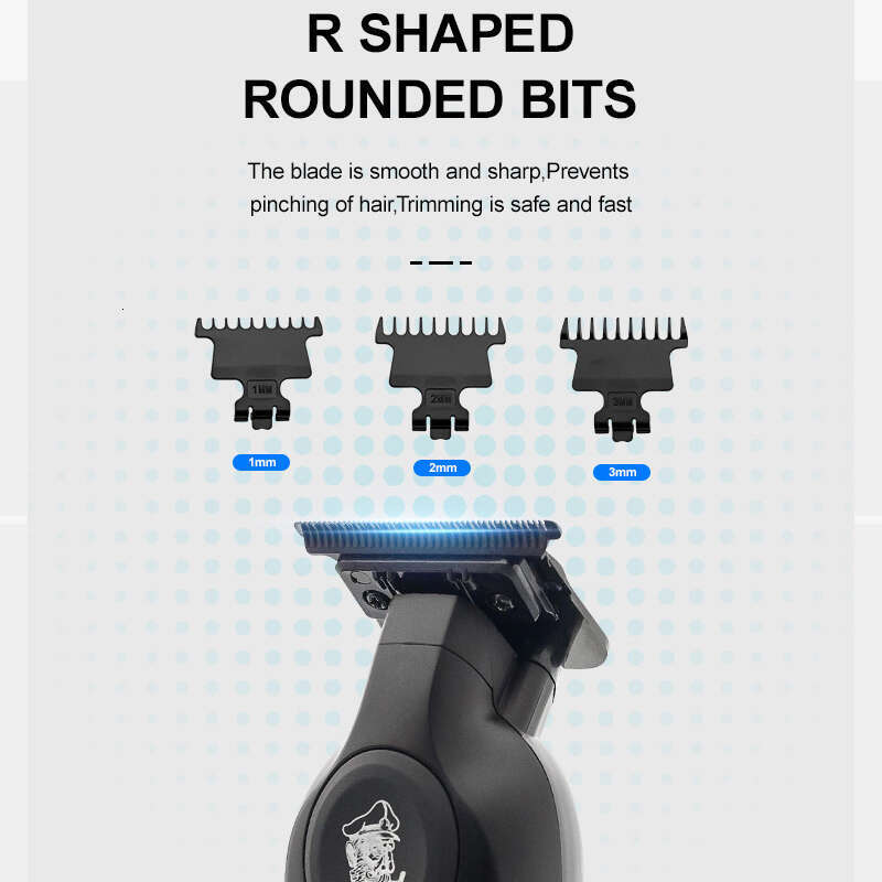 Clipper Shaver Kit Men Professional Barber Set for Hair and Cutting Zero Gap T-Blade Beard Trimmer