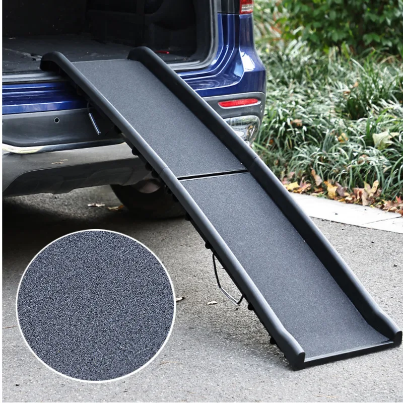 Convenient Folding Climbing Ladder Elderly Dog Assisted Foot Board Safe Anti Slip Slope Ladder Stable Load Bearing Dog Steps