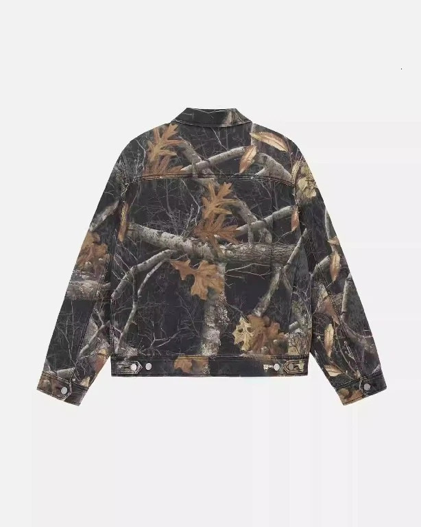 Tactical Camo Jackets Y2K Coats Mens Harajuku Rock Hip Hop Multi Pocket Retro Motorcycle Wear Leather Zipper Jacket Streetwear 241010