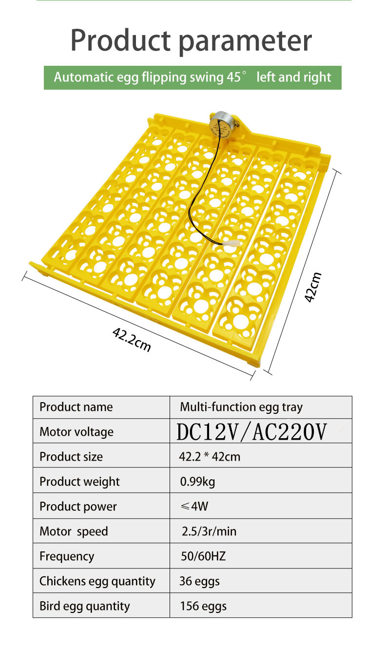 24 Eggs Tray Incubator Turner Automatically Egg Plates Turn Eggs Poultry Incubation Equipment for Chicks Ducks Bird