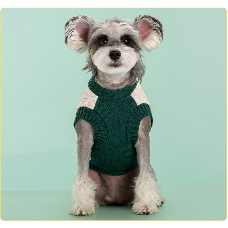 College Style Pet Dog Sweater Winter Warm Dog Clothes Puppy Cat Vest for Small Medium Dogs Chihuahua French Bulldog Yorkie Coat