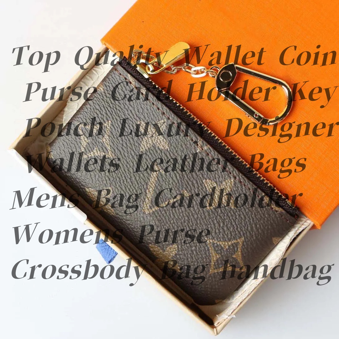 Designer Keychain Wallet Key Chain Hang Bag Charm Keyring Keychains hang Leather Designers Women Men CoinPurse Alloy Pendant Portachiavi Key Ring