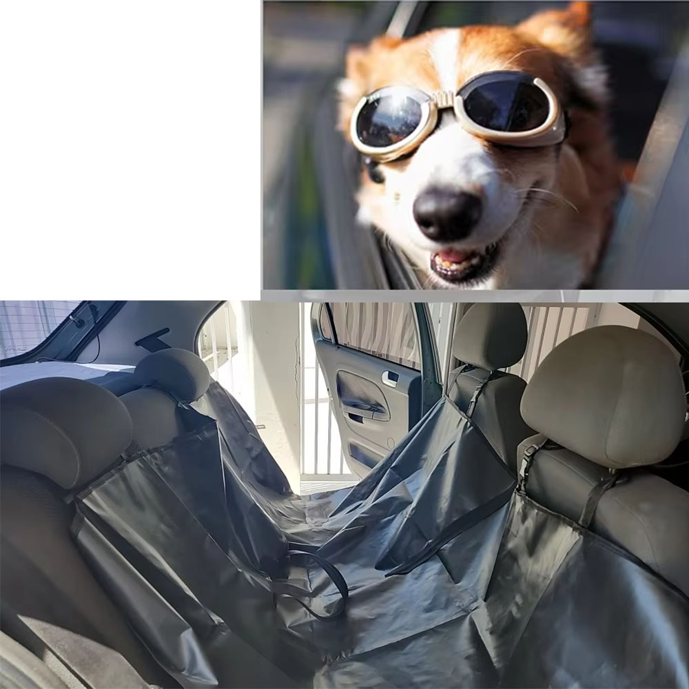 Car Rear Seat Cover Dog Mat Blanket Hammock Pup Travel Pad Protector Durable Fit Pet Protector for Car Truck SUV Waterproof Pads