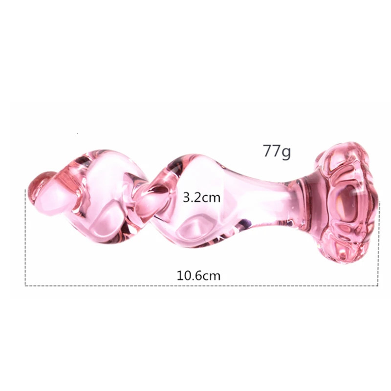 Pink Glass Anal plug for women butt plugs Penis Anus Dildo adult masturbation Adult Sex Toys for Women Gay Lover Gifts 241010