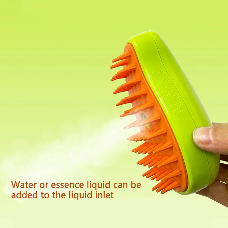 Pet Electric Steam Brush Cat and Dog Cleaning Spray Massage Grooming Comb Pet Hair Removal Beauty Brush