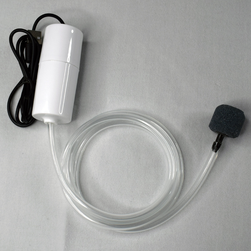 Aquarium Silent Oxygenator Small Oxygen Pump Portable Mini USB Charging Fish Tank Oxygen Pump Fish Farming Aquarium Supplies