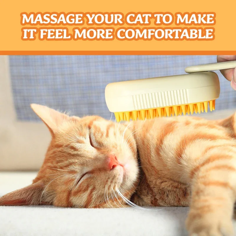 3 in 1 Pet Brush Cat Steam Brush Comb Dog Brush Electric Spray Cat Hair Brushes Massage Pet Grooming Hair Removal Combs
