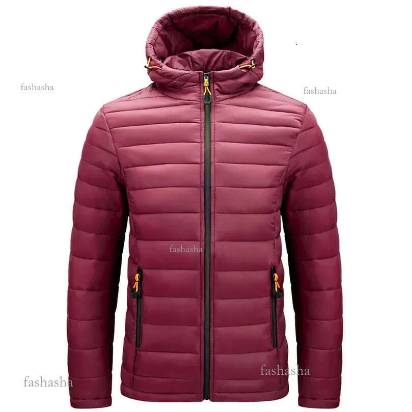 Men's Down Parkas Lightweight Padded Jackets For Men Male Coat Hooded Padding Plus Size 5XL 6XL Male Clothing 231010