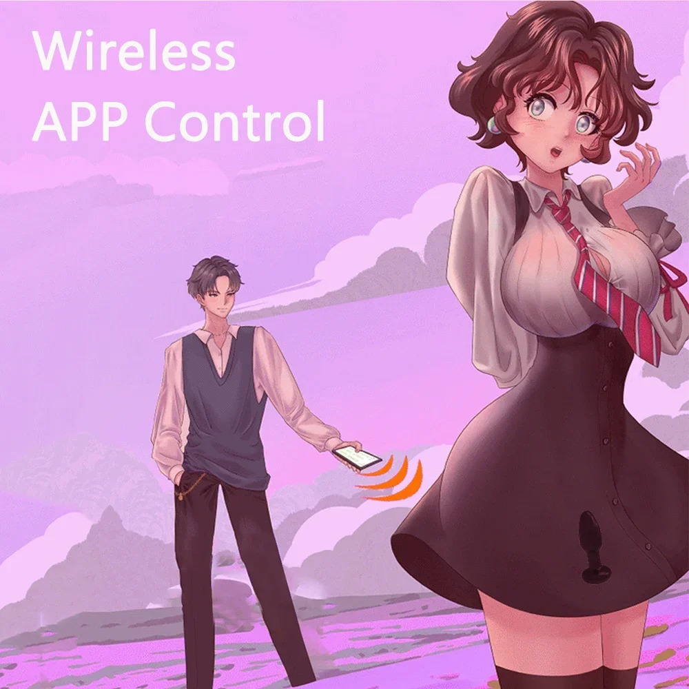 APP Control Rotation Butt Plug for Men Women Wiggle Anal Vibrator Gay Anal Plug with LED Adult Sex Toy for Couples Sex Supplies 241010