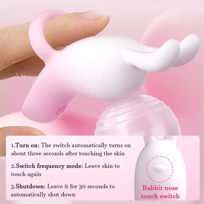 Female Ring Vibrator 8Mode Electric GSpot Clitoris Nipple Stimulator Innovative Touch Skin Button Sex Toy 241009