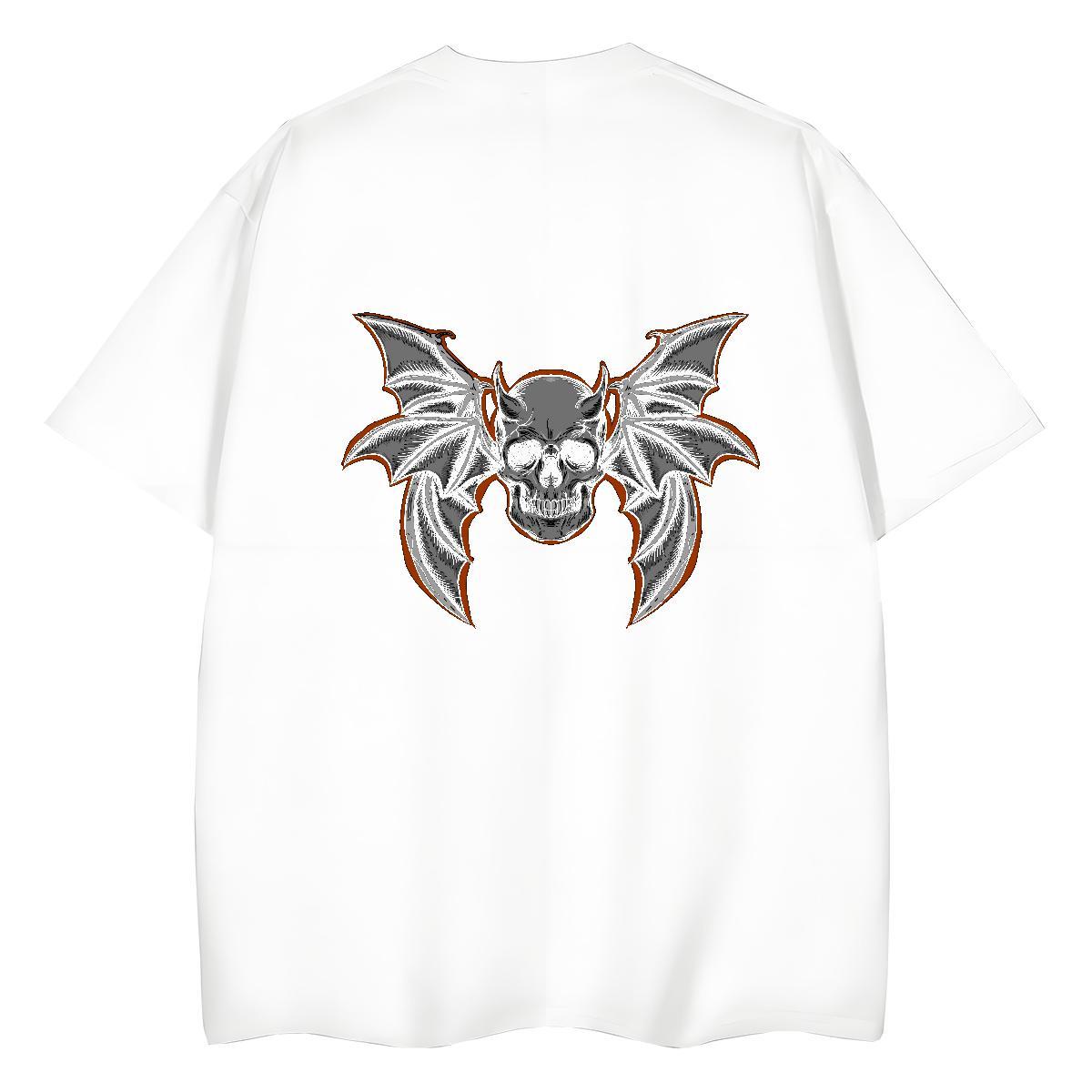 Designer T-Shirts for Women 100% Cotton 230g Crew Neck Casual Sport skull Women Tshirts Nice White Plus Size Clothes