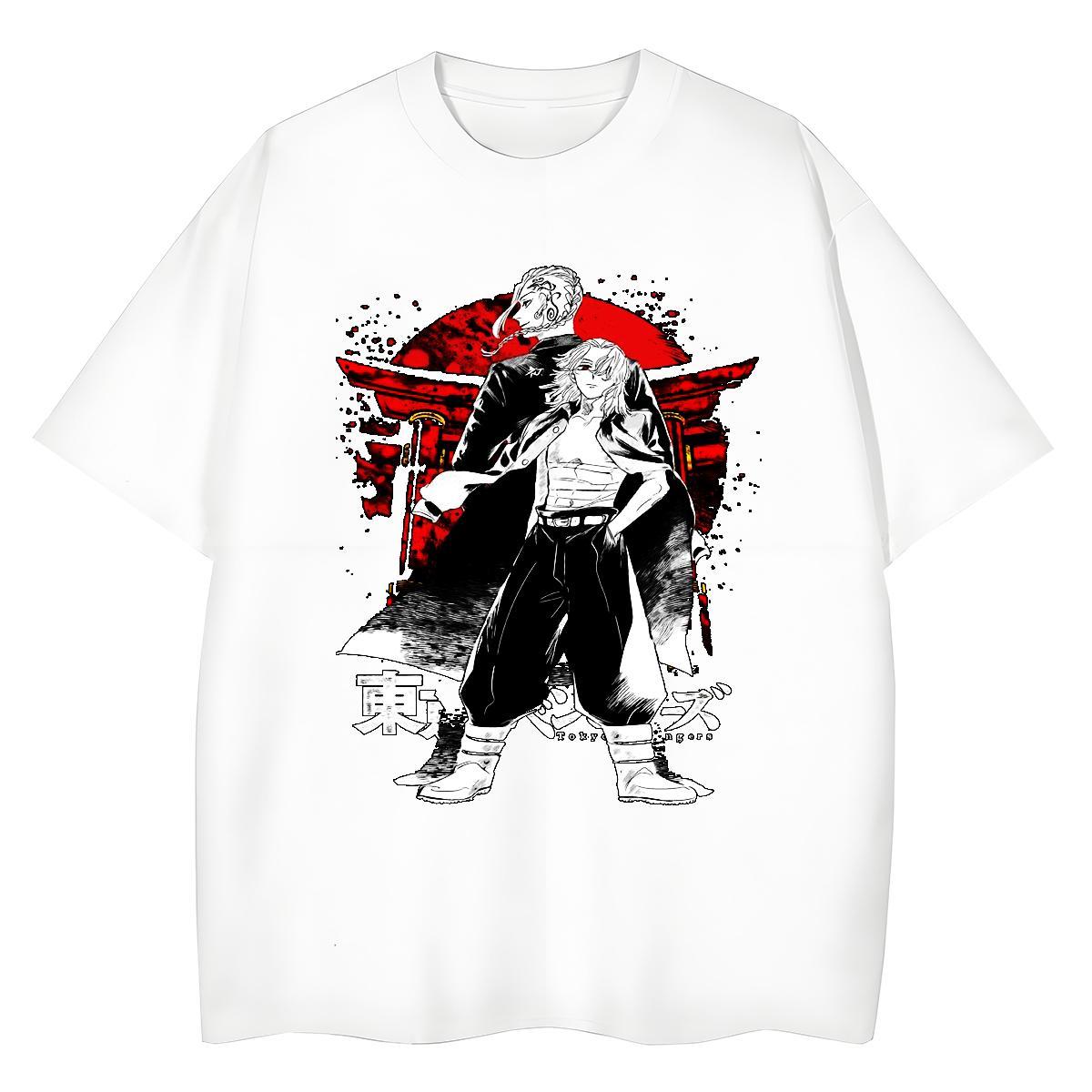 TOP Quality T-Shirts for Women 100% Cotton 230g Crew Neck Breathable Street Wear Tokyo Revengers Women Tshirts Nice Anime Print Clothes
