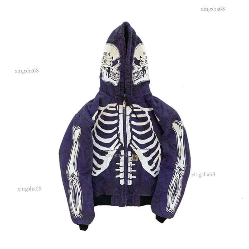 European and American Letter Embroidery Oversized Hoodie Women Y2K High Street Couple Coat Retro Loose Zipper Sweatshirt Men 240131