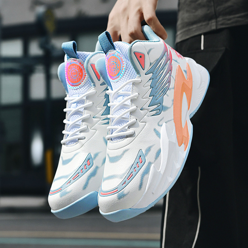 Men's comfortable and breathable outdoor practical training shoes low-top lace-up wear-resistant sports basketball shoes