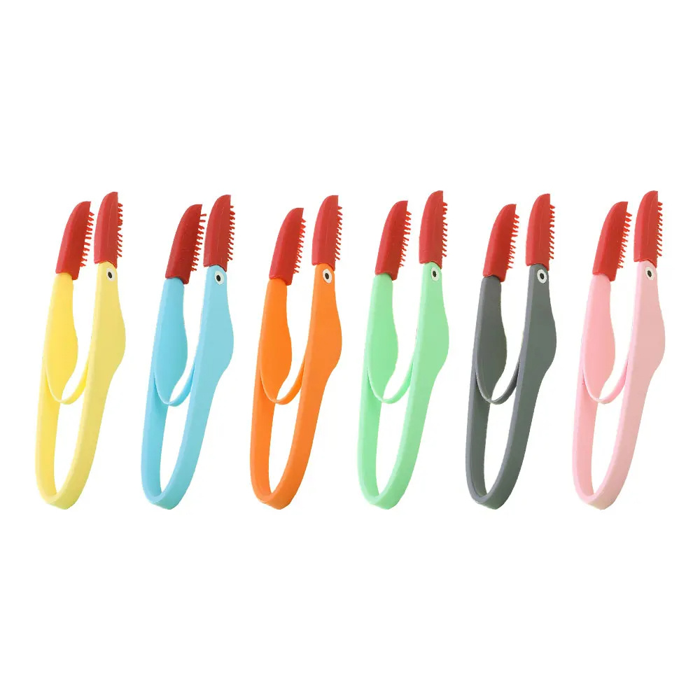 Pet Tear Stain Brush Cat Dog Eye Excrement Droppings Cleaning Brushes Soft Silicone Tear Marks Remover Comb Grooming Brush