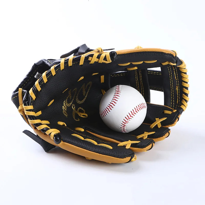 Two-Layer Cowhide Baseball Gloves Batting Gloves Youth and Childrens Pitching Gloves Left and Right Hand Softball Sports Gloves 241010