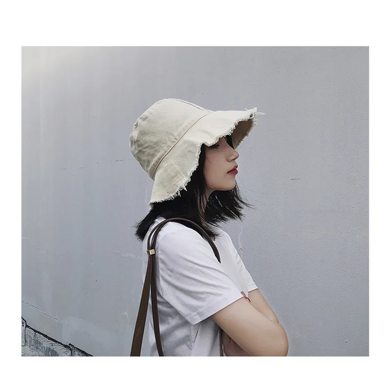 Home>Products>Wholesale Fishermans Hats>Denim Womens Summer Sunshine Hats>Hard Edge Basin Hats>Foldable and Washable Cloth Hats 241009