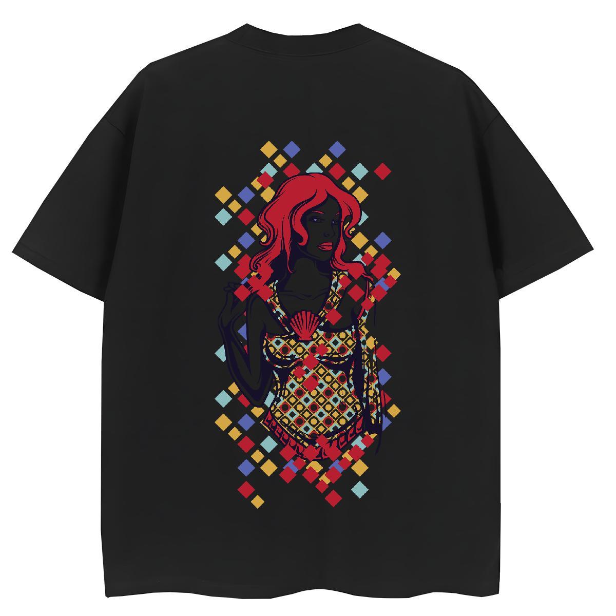 Classic T-Shirts for Women 100% Cotton 230g Breathable Crew Neck Street Wear portrait Womens Tshirts Designer Nice Black White Top Shirts