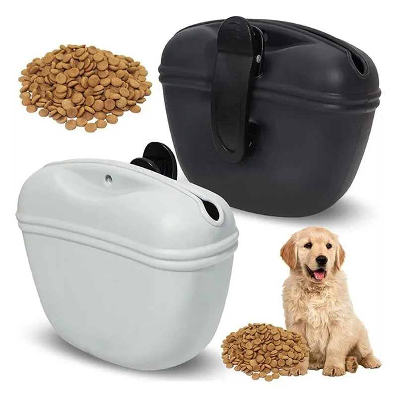 Silicone Dog Food Bag Portable Dog Training Snack Bag Pet Outdoor Training Dog Waist Bag Silicone Pet Supplies