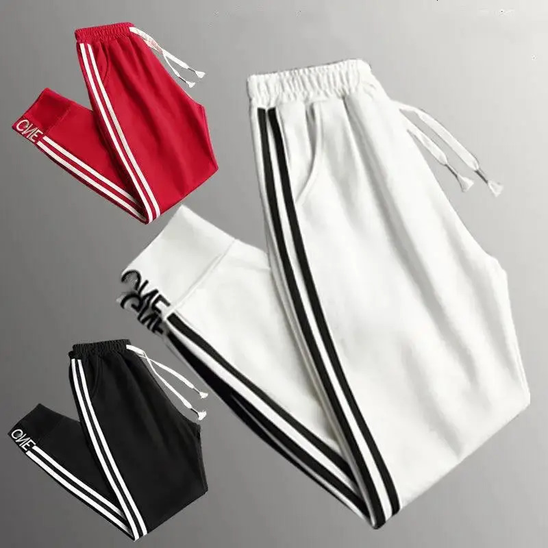 WTEMPO Spring and Summer Loose Slim Straight Tube High Waist Harlan Pants Casual Sports Leggings 241007