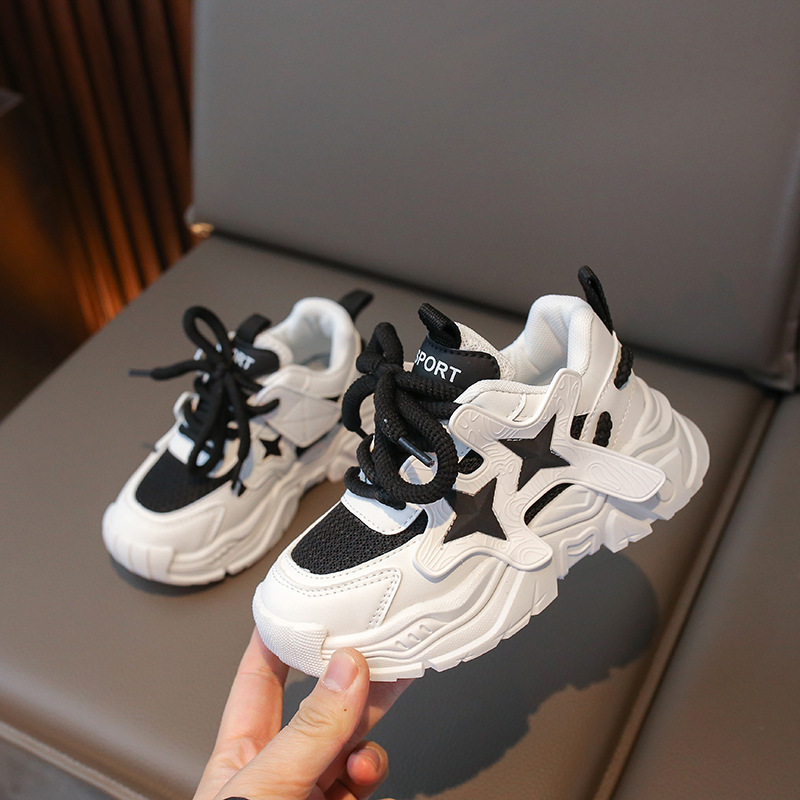 Children Sport Boy Anti Slip Soft Sole Basketball Shoes Girl Trendy Walking Winter Platform Height Increasing Infant Comfortable Kids Sneakers Big Siz