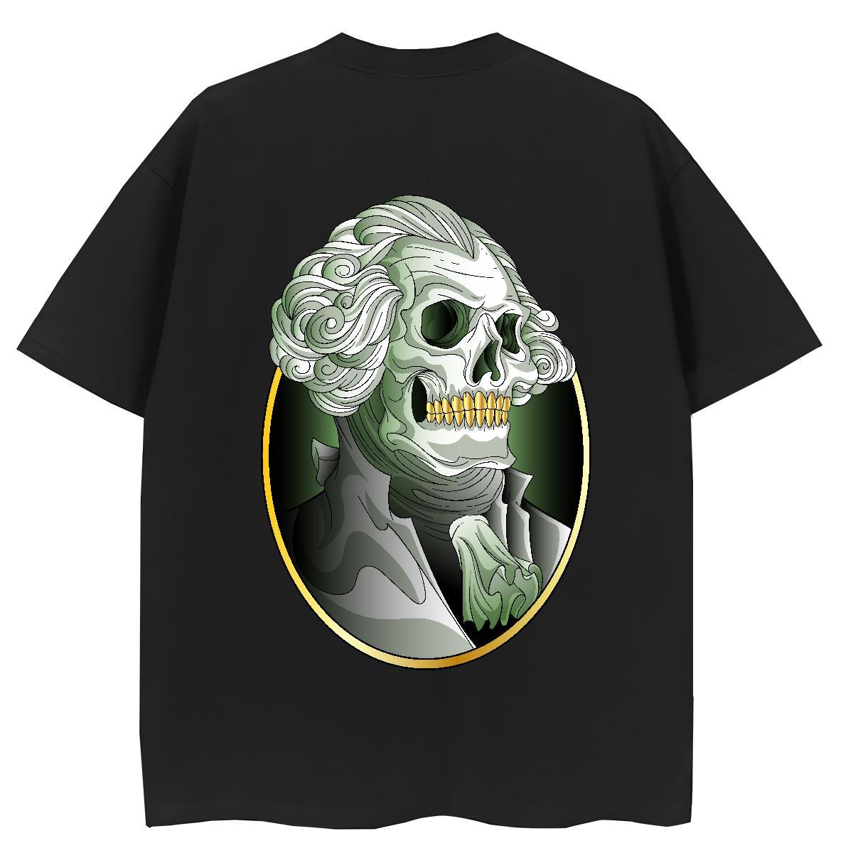New Womens T Shirts 230g Pure Cotton Round Neck Short Sleeve Street skull Woman Tshirt Designer Nice Custom Print Oversized Tops Tees