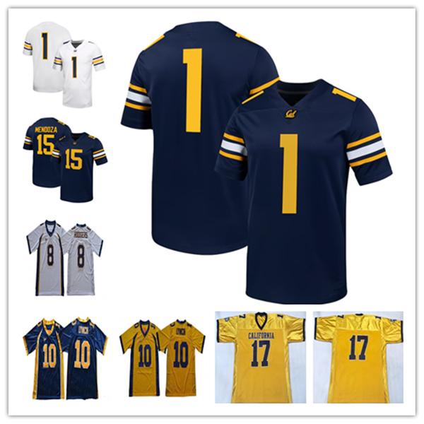 California Golden CAL College Football Jerseys Fernando Mendoza Jaivian Thomas Jaydn Ott Kadarius Calloway Jack Endries Nyziah Hunter Teddye Buchanan Williams 4X