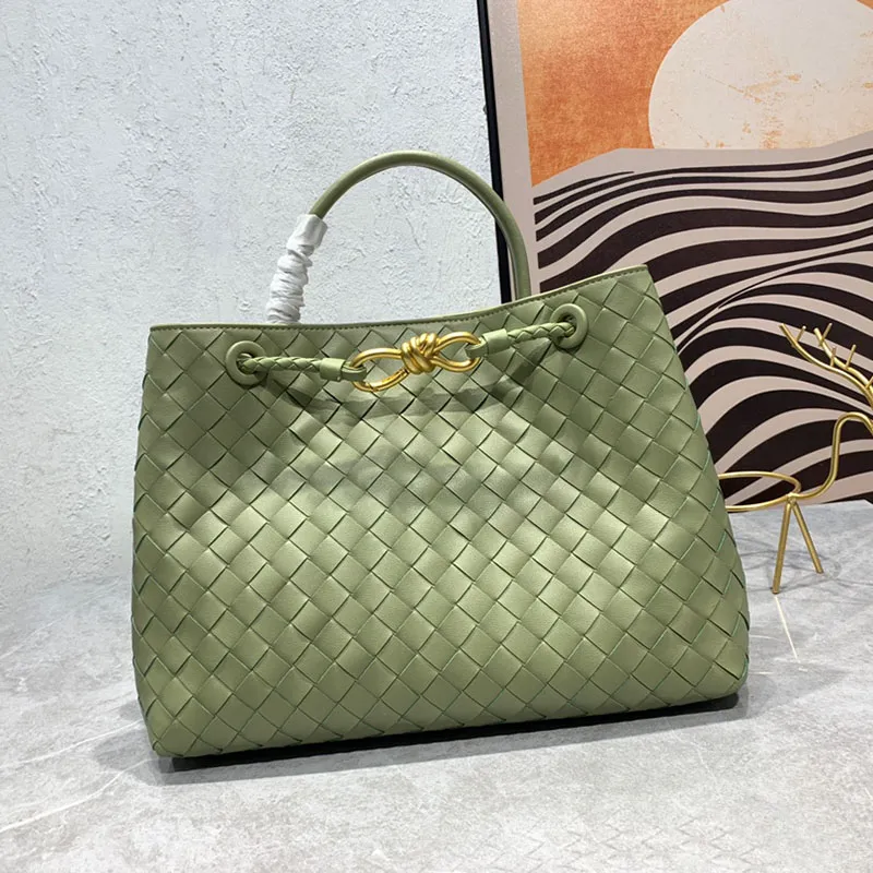 Designer luxury Top Quality Designer Handbags Woven Genuine Tote Bag Large Capacity Womens Shoulder Bags Leather Brown Handbag Black Purse Crossbody