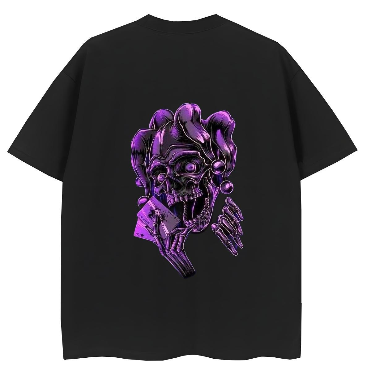 Designer T-Shirts 230g Pure Cotton O Neck Short Sleeves Sports Street Wear skull Women Tshirts Female Plus Size Cartoon Tops