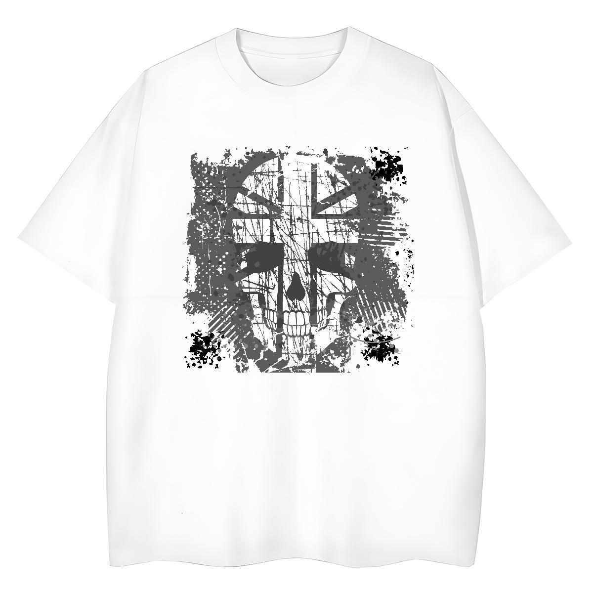 Stylist Womens T Shirts 100% Cotton 230g Short sleeve Soft Casual Beach skull Couples T Shirts Unisex Customized Polos