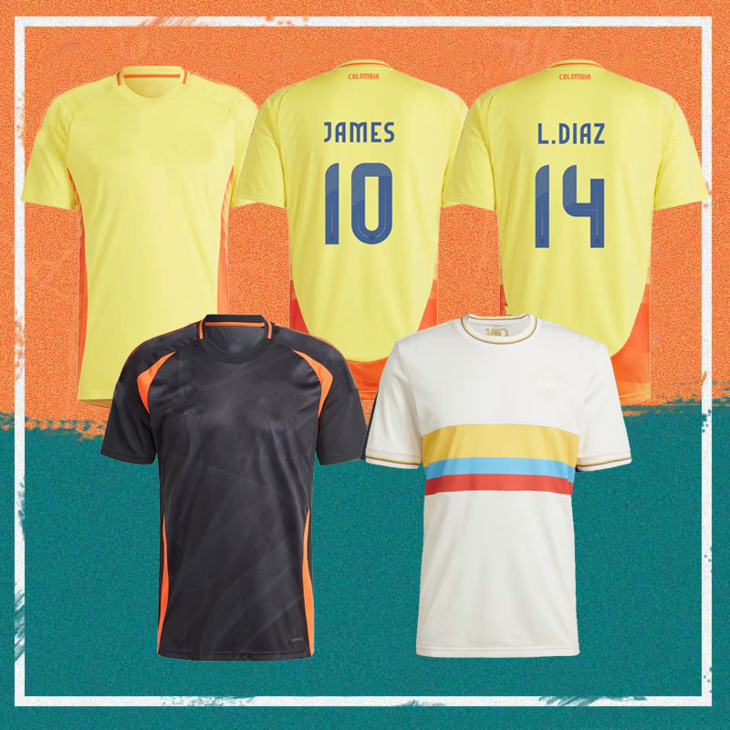 2024 Colombia JAMES 100 Anniversary Soccer Jerseys 24/25 DURAN M.BORJA J. ARIAS Shirt ARIAS ASPRILLA BORRE CARRASCAL National Team LUIS DIAZ CORDOBA Football uniform