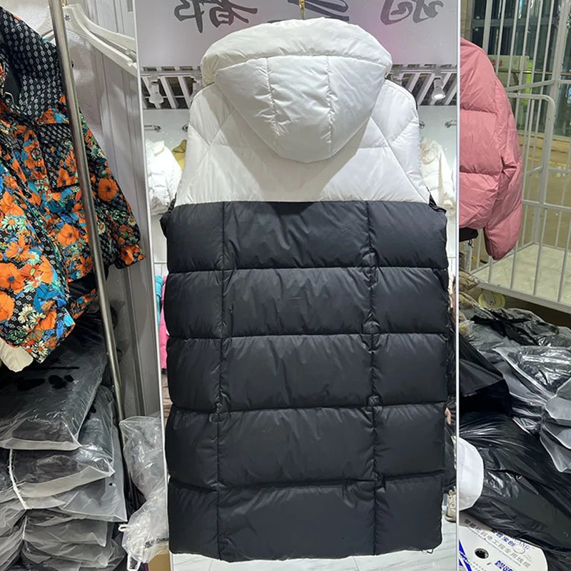 Womens Winter Jacket Korean Fashion Couple Hoodie Long Coat Long Sleeve Warm Thick Coat Y2K Puff Jacket 241009