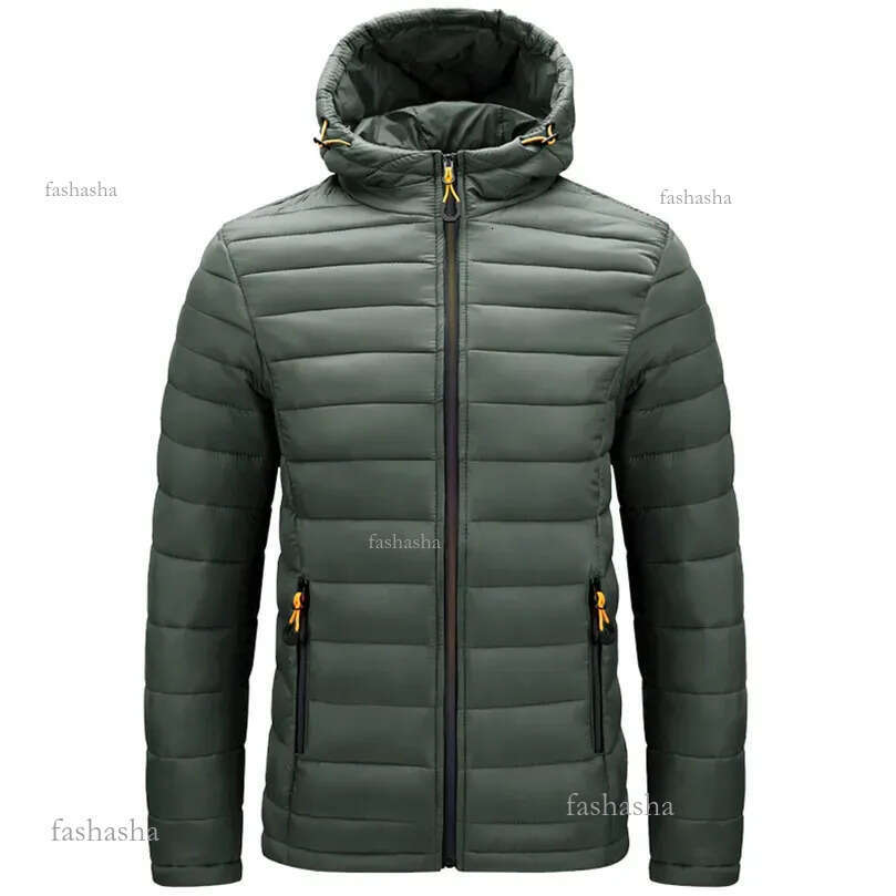Men's Down Parkas Lightweight Padded Jackets For Men Male Coat Hooded Padding Plus Size 5XL 6XL Male Clothing 231010
