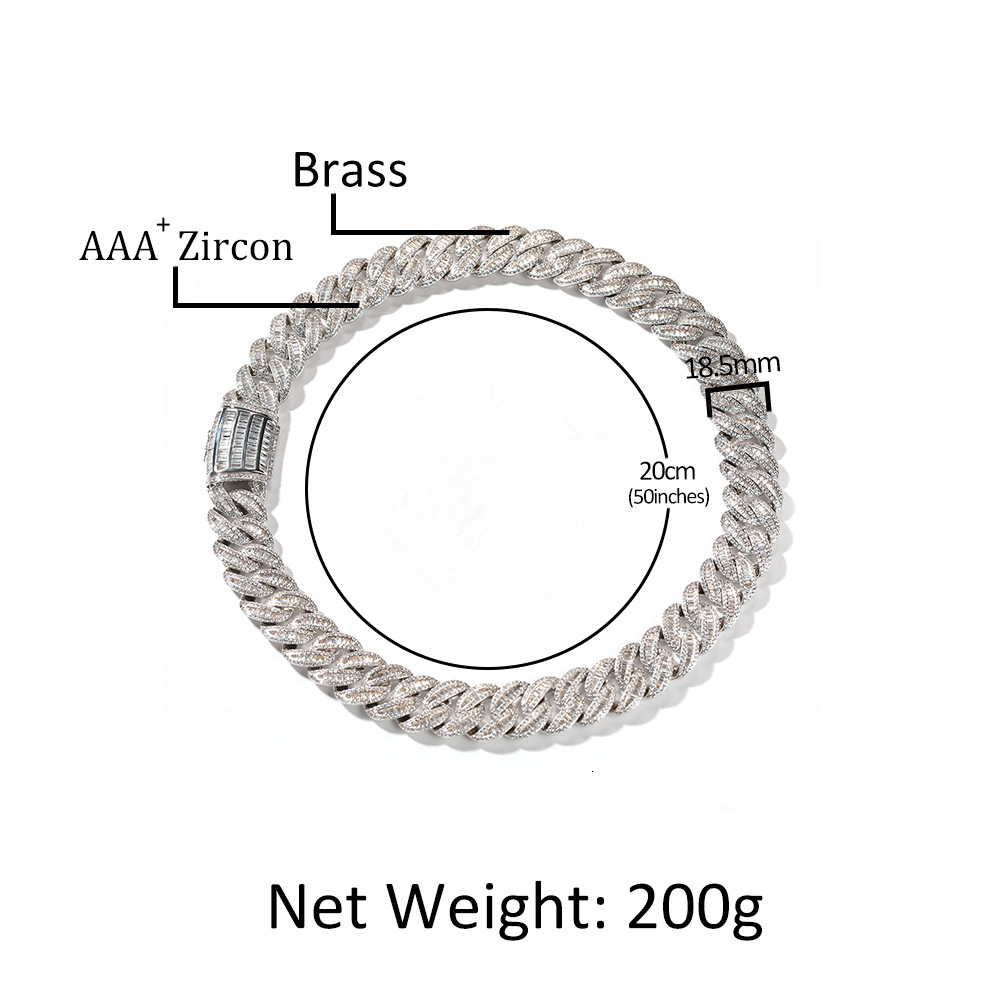 New In Hip Hop Cuban Link Chain Necklace Ins Personalized Versatile Mens Punk Rock Party Iced Out Prong Curb Chains Miami Street Rapper Jewelry Wolf T