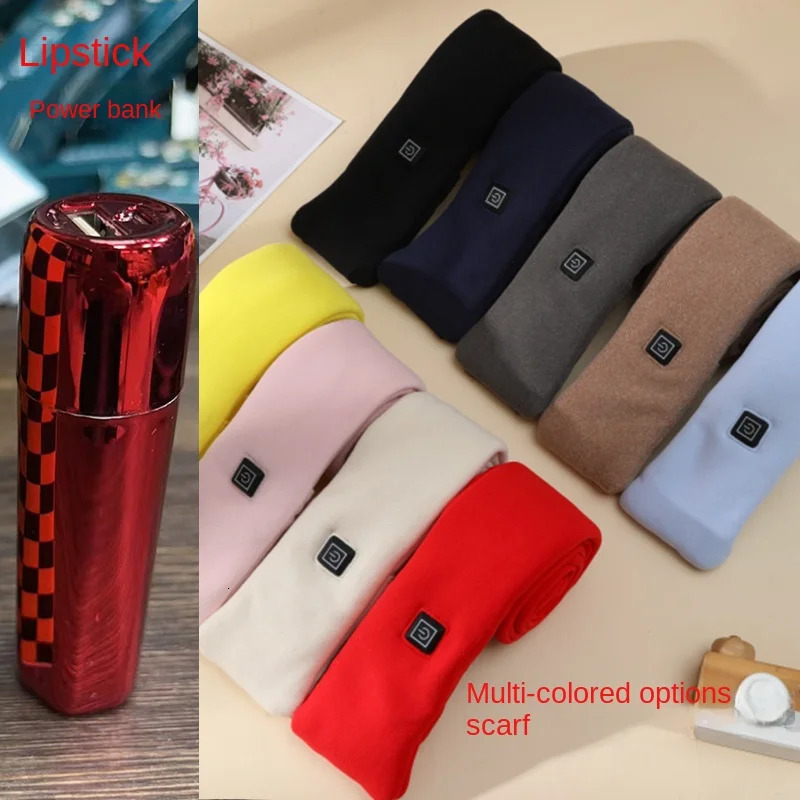 Heating scarf velvet smart warm scarf for men and women in winter solid color neck warm 241009