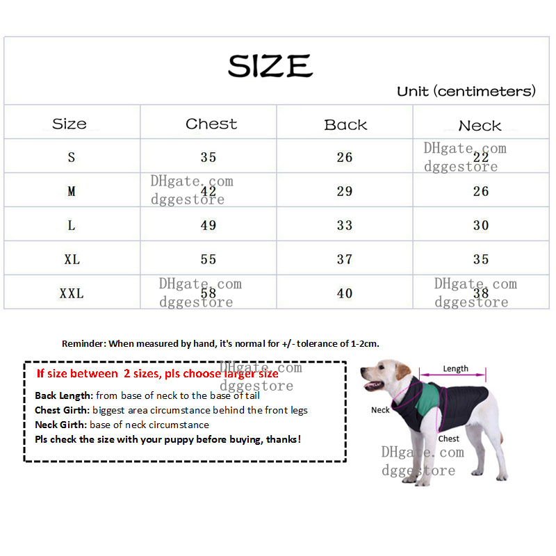 Autumn and Winter Apparel The Dog Face Dogs Clothes Designer Pets Clothing Windproof Warm Pet Vest for French Bulldog Bichon Chihuahua Poodle Black XX
