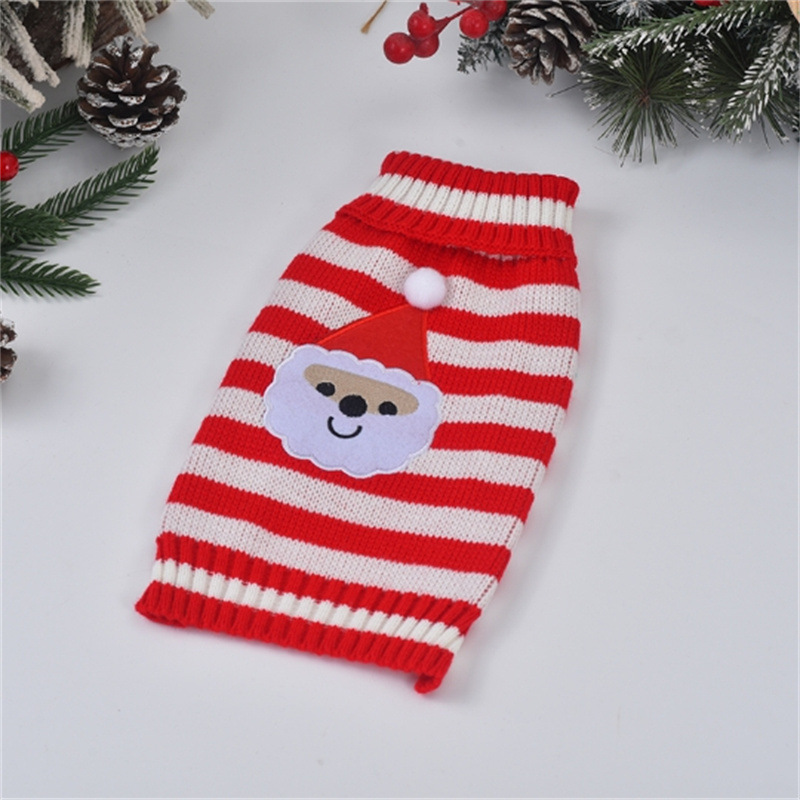 Dog Sweaters for Winter Soft Thickening Warm Pup Shirt Christmas Turtleneck Sweaters Small Medium Puppy Double Knitting Collar