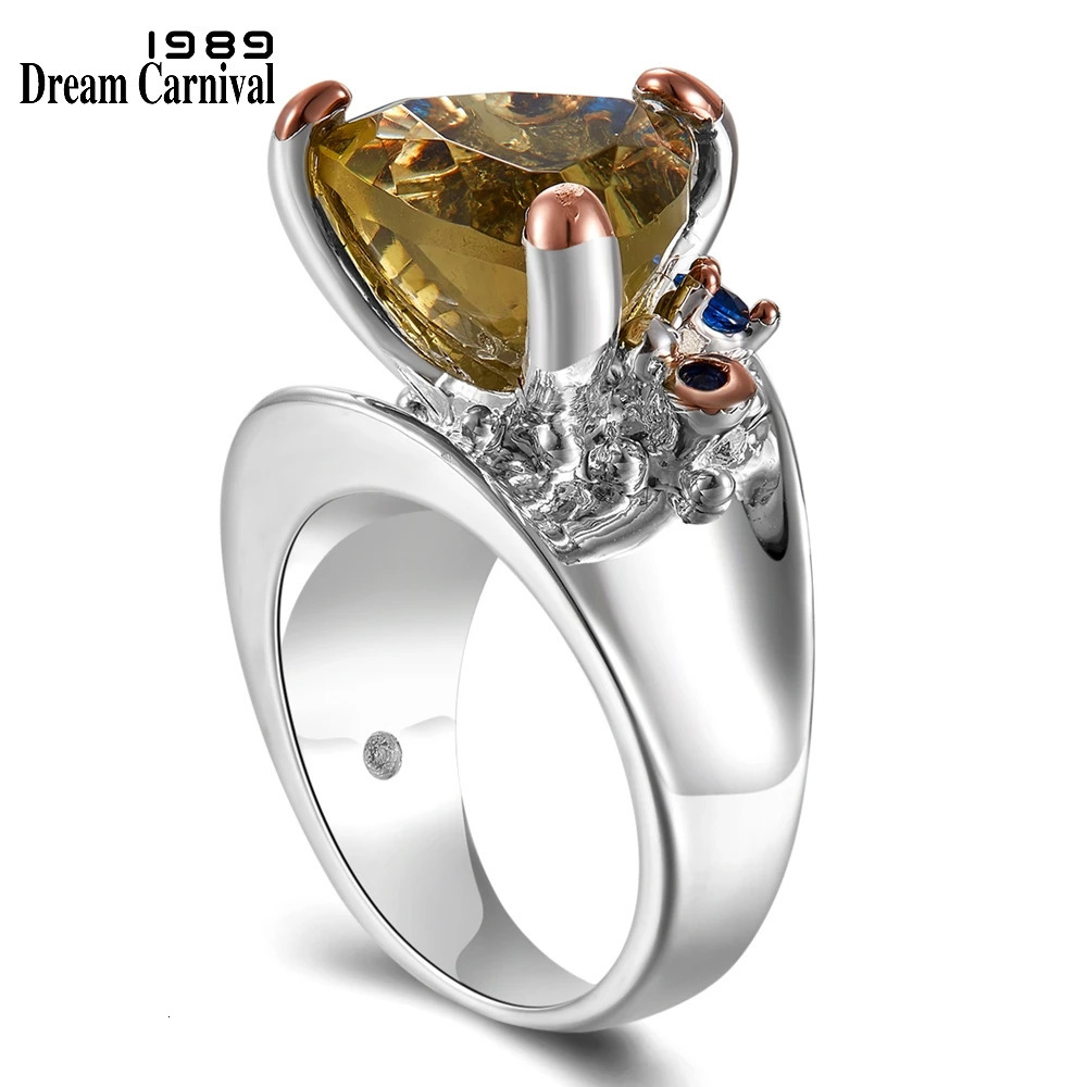 DreamCarnival 1989 Beautiful Card Wedding Ring Recommended by Top Female Unique Iconic Zirconia Fashion Jewelry WA11721 241007