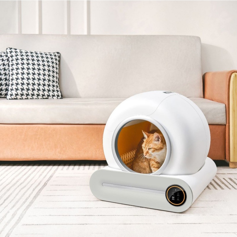 Pet Intelligent Cat Litter Pan Automatic Cleaning Large Deodorizing Fully Enclosed Cat Toilet Self-Cleaning Litter Pan
