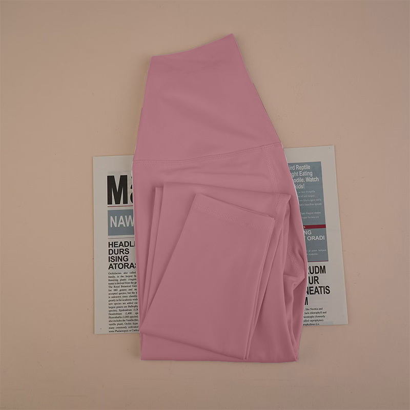 High waist nude yoga pants female elastic tight hip lifting exercise fitness leggings#01