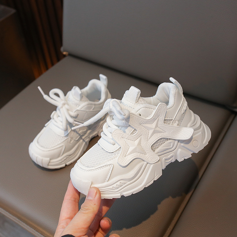 Children Sport Boy Anti Slip Soft Sole Basketball Shoes Girl Trendy Walking Winter Platform Height Increasing Infant Comfortable Kids Sneakers Big Siz