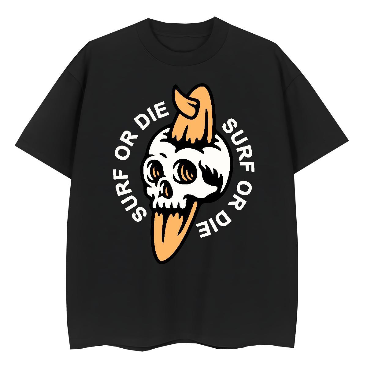 Designer T Shirts Women 100% Cotton 230g Short sleeve Soft Outdoor skull Womens Tshirts High quality Plus Size Cartoon Tops
