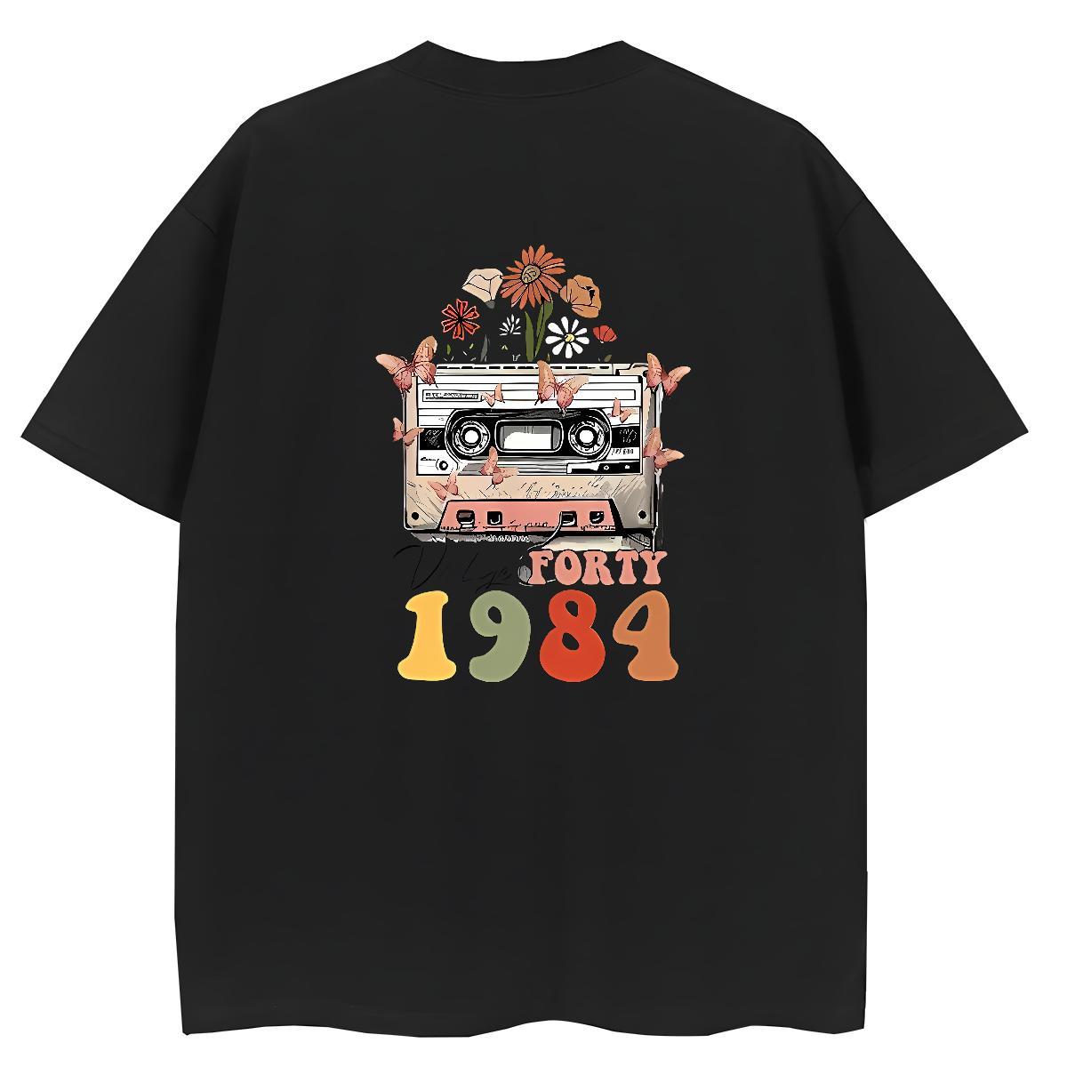 2024 DIY T Shirts Women 230g 100% Cotton O-Neck Short Sleeve Spring Summer radio Unisex Tshirts Loose fit Skull Clothings