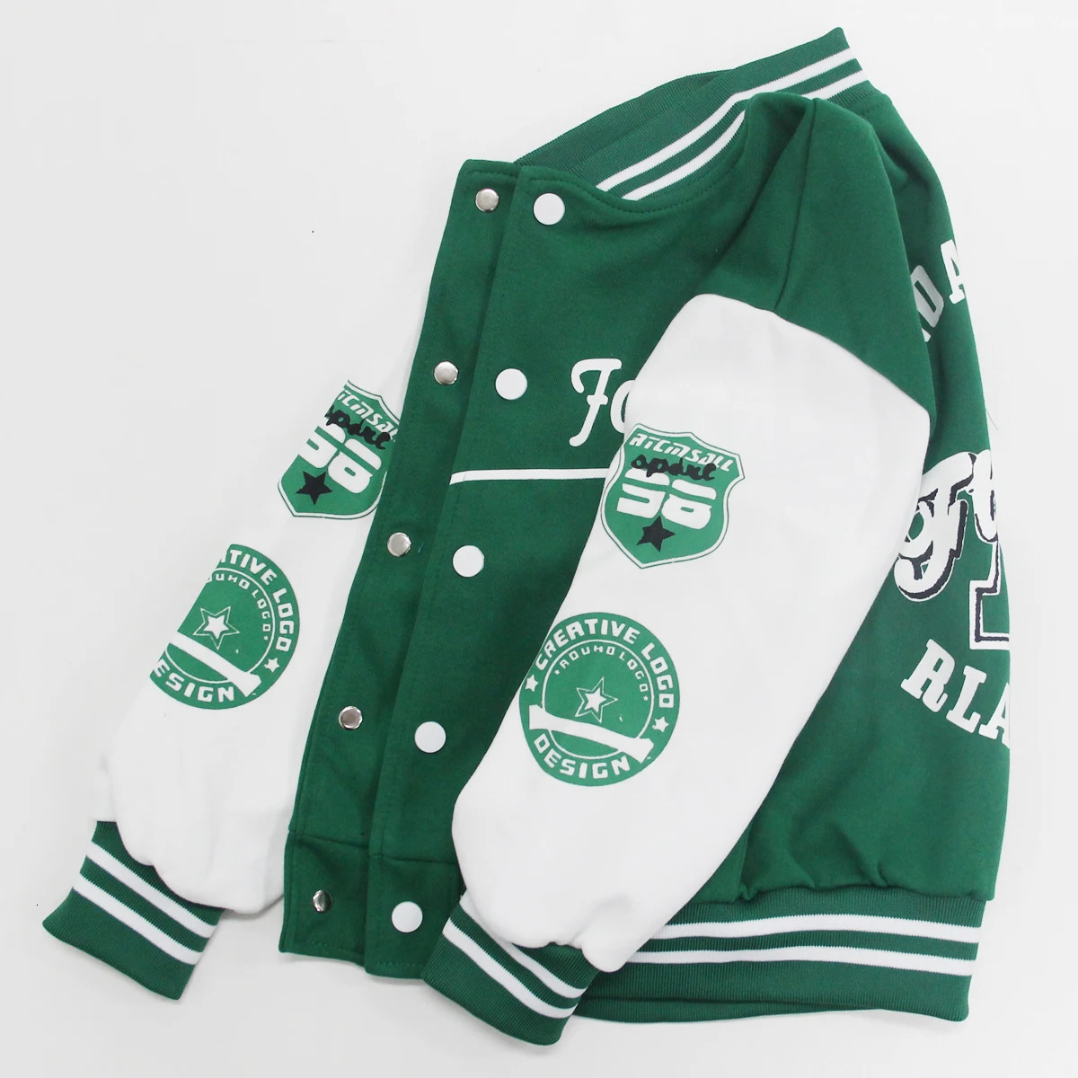 2024 Boys Girls Baseball Jackets Kids Print Letter Outerwear Teenager Fashion Spring Autumn Coat Casual Children Clothings 5-12Y 241011