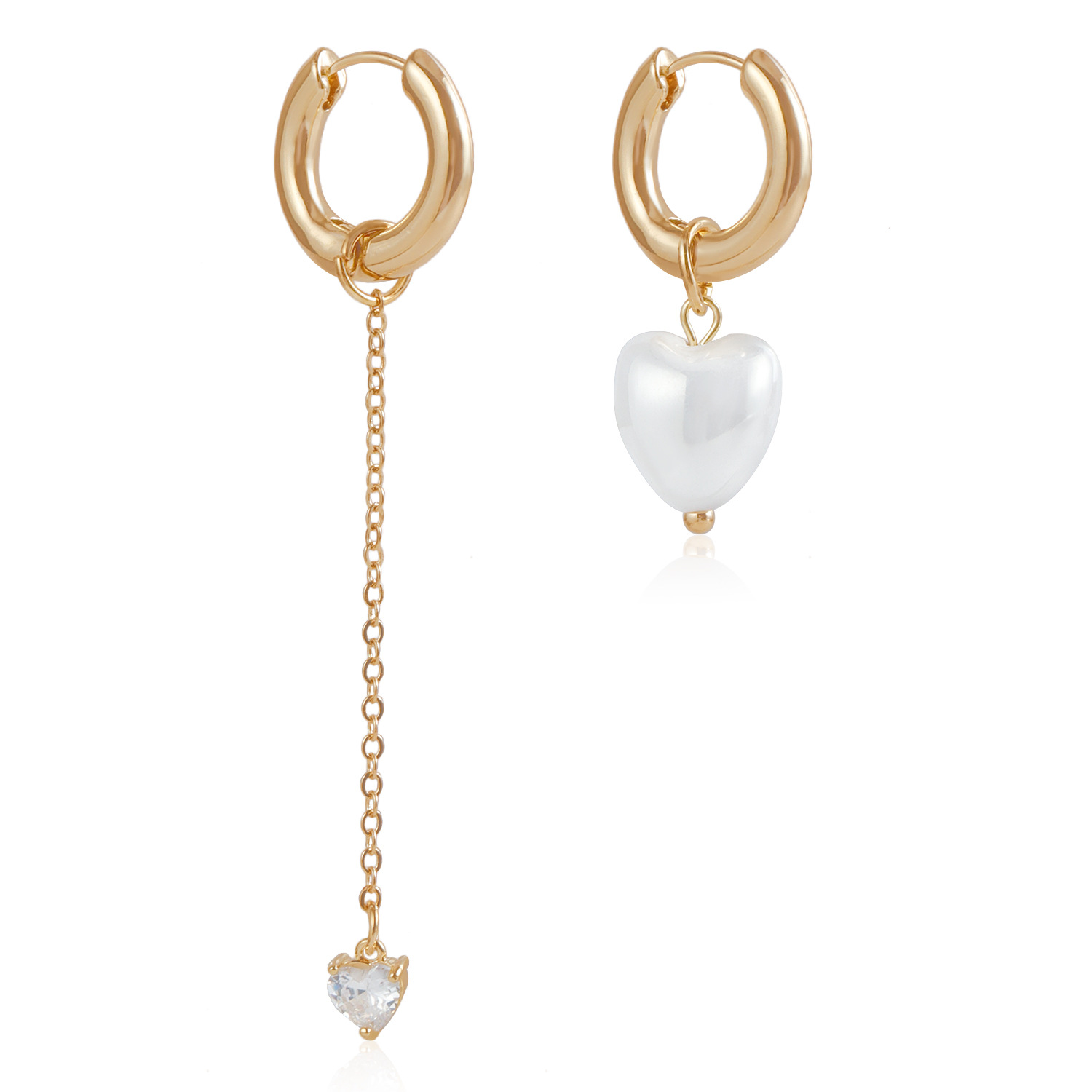 Elegant Tassel Heart Earrings with Dangle Pendant - Luxury Small-Scale Design Accessories Dangle Hoop Earrings For Women 2025 New In Y2K Jewelry Party