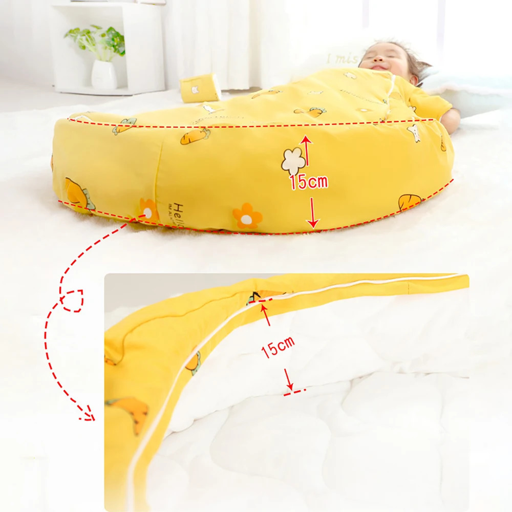 Childrens sleeping bag 25Tog baby winter thick detachable sleeves anti kick blanket bedding pajamas 241007