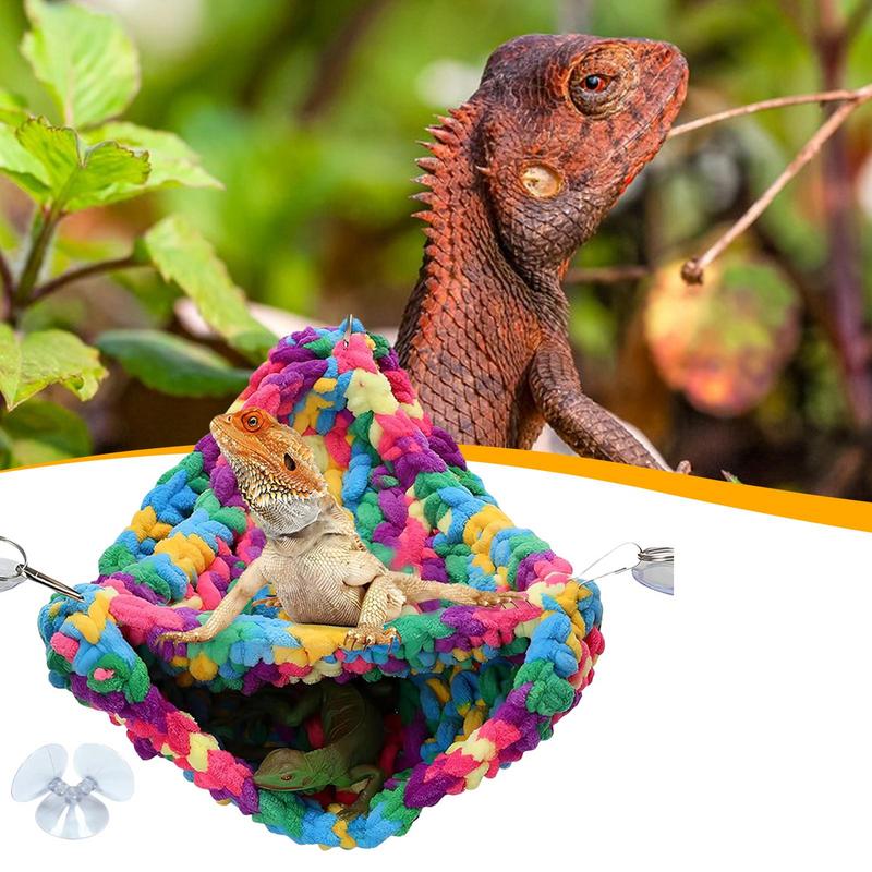 Bearded Dragon Tank Accessories Soft Terrarium Bedding Swing Bed Reptile Hammock For Lizards Snakes Chameleons Parrots Geckos